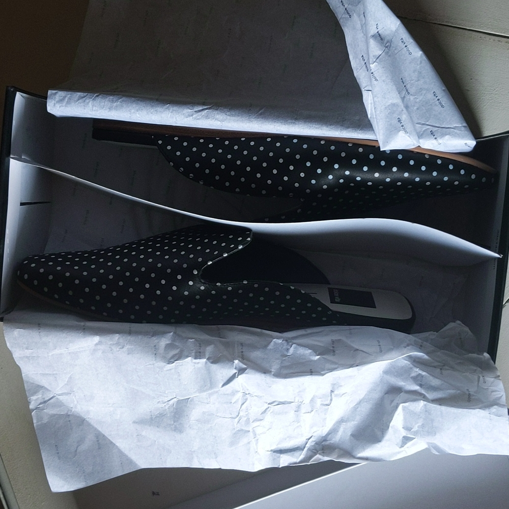 Like New Leather Dolce Vita Brie Polka Dot Mules - Picture 2 of 12
